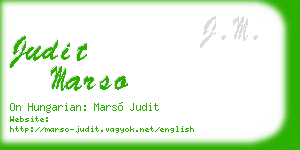 judit marso business card