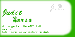 judit marso business card